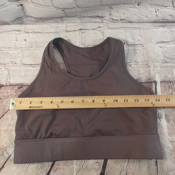 Fabletics Trinity Cell Phone Pocket Grey High Impact Sports Bra M - Picture 7 of 12